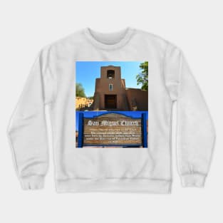 San Miguel Church New Mexcio dual work A Crewneck Sweatshirt